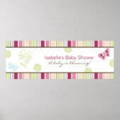 Alexis Garden Baby shower Banner Poster (Voorkant)
