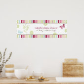Alexis Garden Baby shower Banner Poster (Keuken)