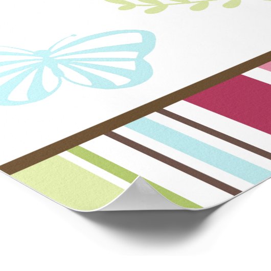 Alexis Garden Baby shower Banner Poster (Hoek)