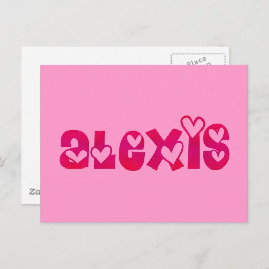 Alexis in het hart briefkaart (Voorkant / Achterkant)