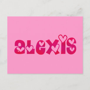 Alexis in het hart briefkaart