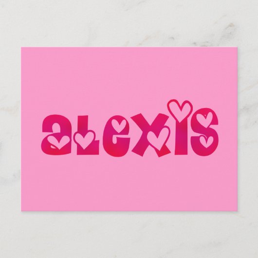 Alexis in het hart briefkaart (Voorkant)