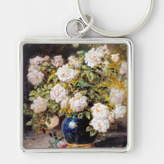  Alexis Kreyder-Rozen in een kobaltvase Sleutelhanger (Voorkant)