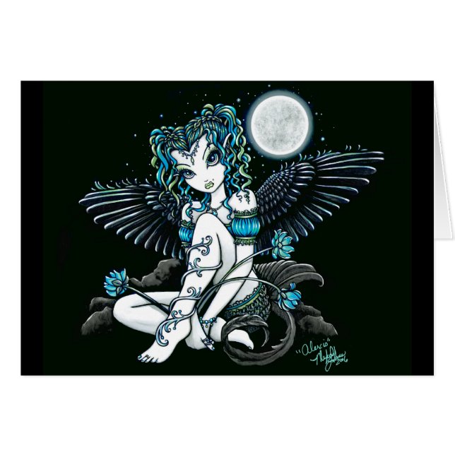 Alexis Moon Lilly Angel Card (Voorkant Horizontaal)
