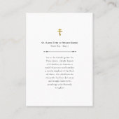 Alexis Toth van de Wilkes-Barre Gebed Kaart Plaatskaartje (Achterkant)