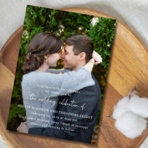 Alexis Zwart-wit Elegante Moderne Bruiloft