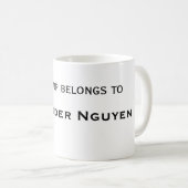 Alex's cup koffiemok (Voorkant rechts)