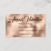 Alexxis Makeup Brow Lashes Glitter Drip Spark Visitekaartje (Achterkant)