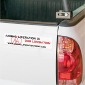 ALF Dierenbevrijding is onze bevrijding Bumpersticker (Op Truck)