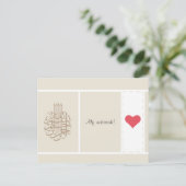Alf mabrouk Islamitische liefde hart felicitatie Briefkaart (Staand voorkant)