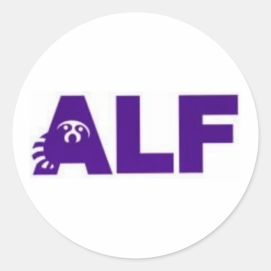 ALF RONDE STICKER (Voorkant)