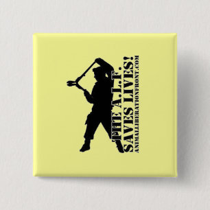 ALF slaat levens op Vierkante Button 5,1 Cm