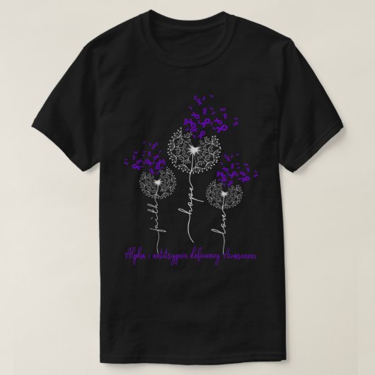 Alfa 1 Antitrypsin Deficiability Awareness T-shirt (Design voorkant)