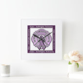 Alfa 1 antitrypsin deficiency clock vierkante klok (Huis)