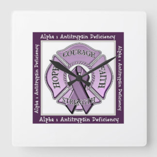 Alfa 1 antitrypsin deficiency clock vierkante klok