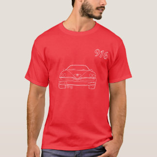 Alfa 916 GTV Spider omtrek T-shirt Red