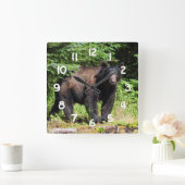 Alfa Black Beer Vierkante Klok (Huis)