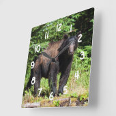 Alfa Black Beer Vierkante Klok (Hoek)