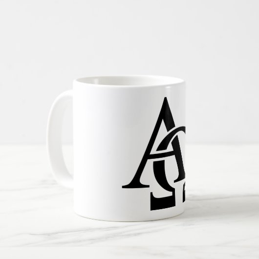 Alfa- en omega-symbolen | Griekse alfabet Koffiemok (Voorkant links)