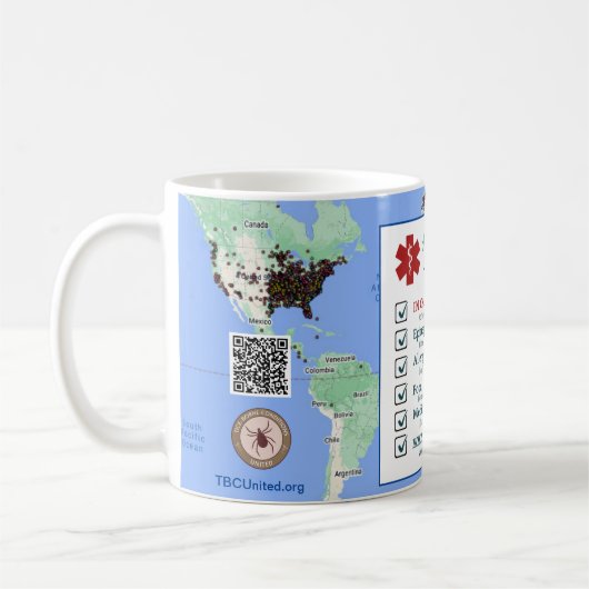 Alfa-gal-syndroom (11 oz.) Bewustmakings-Mok Koffiemok (Links)