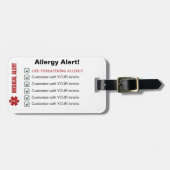 Alfa-gal-syndroom -  werk/Bagagelabel Bagagelabel (Voorkant horizontaal)