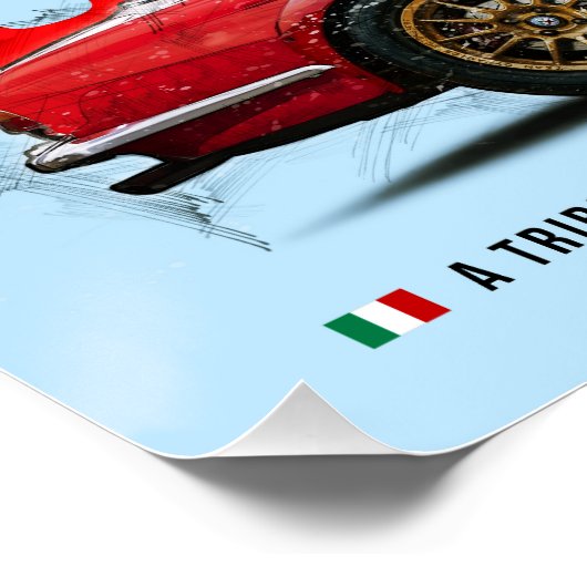 Alfa Giulia 2000 Tribute Perfect Poster (Hoek)