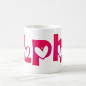 Alfa in harten koffiemok (Center)