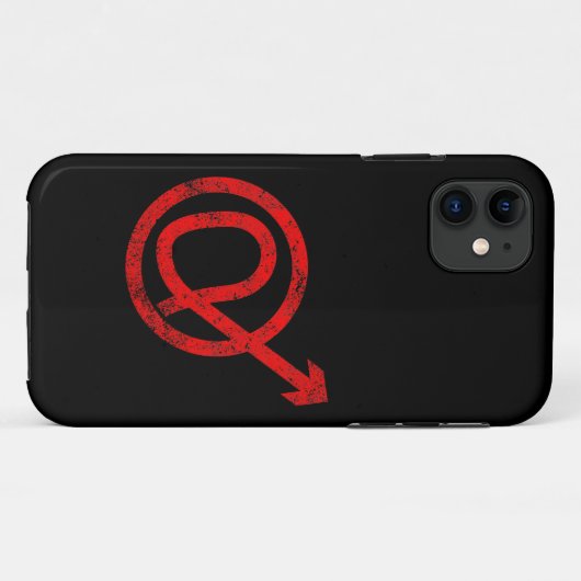 Alfa Mannelijk teken Case-Mate iPhone Case (Achterkant (horizontaal))