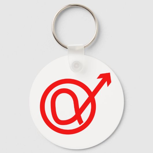 Alfa Mannelijk teken Sleutelhanger (Voorkant)