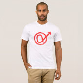 Alfa Mannelijk teken T-shirt (Voorkant volledig)