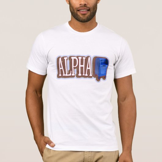 Alfa-mannetje T-shirt (Voorkant)