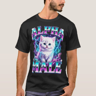 Alfa mannetjes kat kitten grappig voor mannen vrou t-shirt
