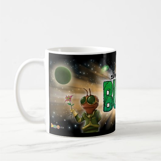 Alfa-mok ruimtebellen koffiemok (Links)