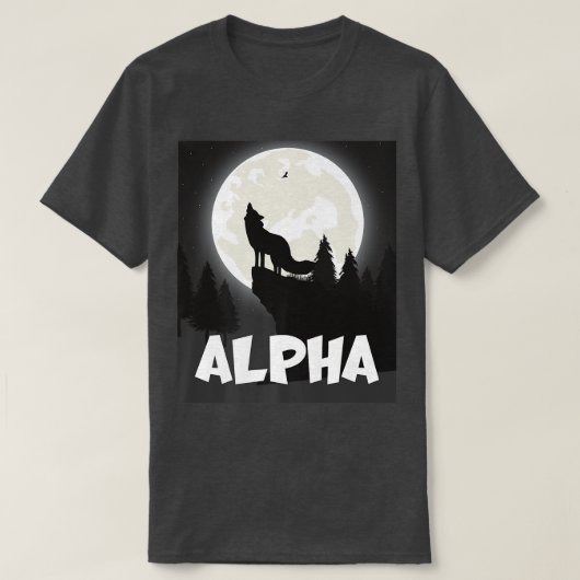 Alfa Moonlight Hill Full Moon Backdrop Design T-shirt (Design voorkant)