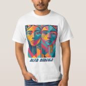 "ALFA OMEGA" T-SHIRT (Voorkant)