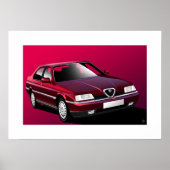 Alfa Romeo 164 Poster (Voorkant)