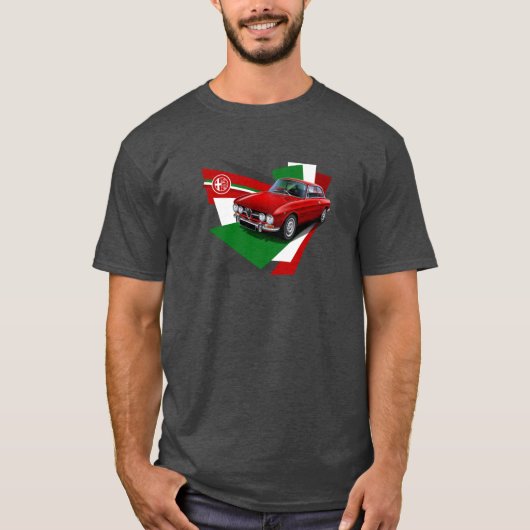 Alfa Romeo 1750 GTV Illustrated T-shirt (Voorkant)