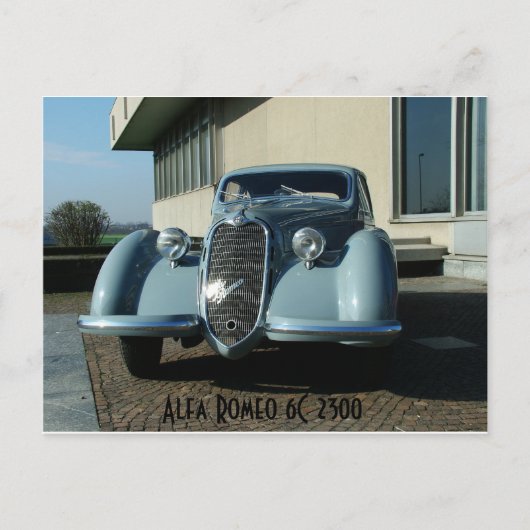 Alfa Romeo 6C 2300 Briefkaart (Voorkant)
