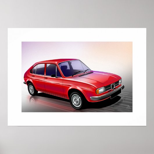 Alfa Romeo Alfasud Poster (Voorkant)