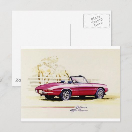 Alfa Romeo Briefkaart (Voorkant / Achterkant)