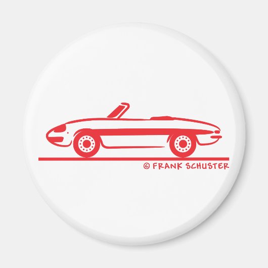 Alfa Romeo Duetto Spider Veloce 1966 Magneet (Voorkant)