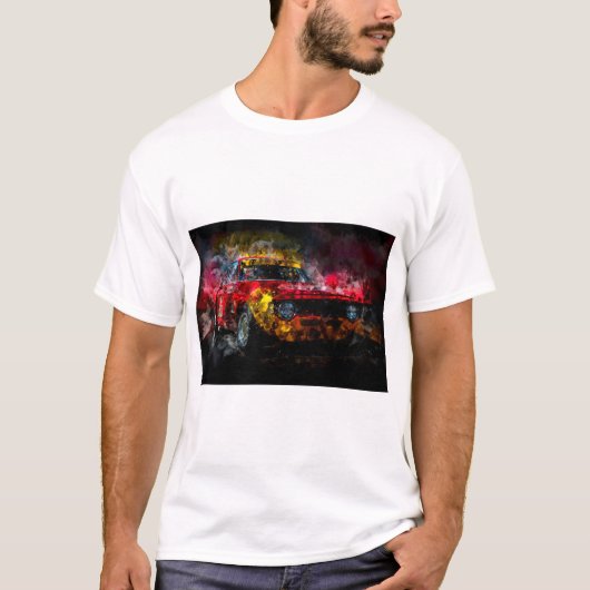 Alfa Romeo Giulia 1600 GTA Night T-shirt (Voorkant)