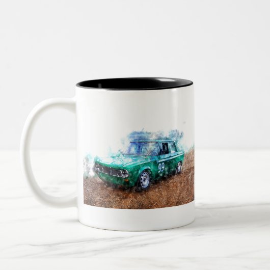 Alfa Romeo Giulia 1600 Ti Super Tweekleurige Koffiemok (Links)