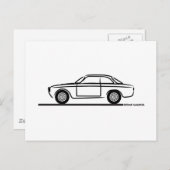 Alfa Romeo GTA GTV T-Shirt Briefkaart (Voorkant / Achterkant)