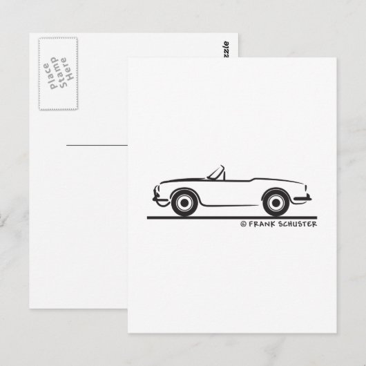 Alfa Romeo Guilietta Spider Briefkaart (Voorkant / Achterkant)