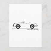 Alfa Romeo Guilietta Spider Briefkaart (Voorkant)