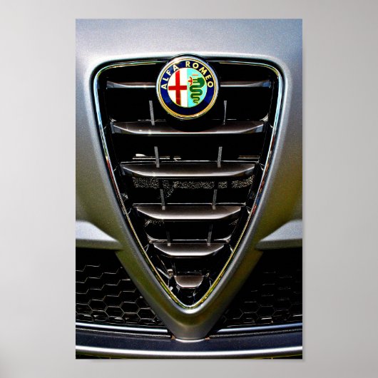 Alfa Romeo klassieke sportwagen Poster (Voorkant)
