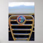 Alfa Romeo Milano klassieke sportwagen Poster (Voorkant)