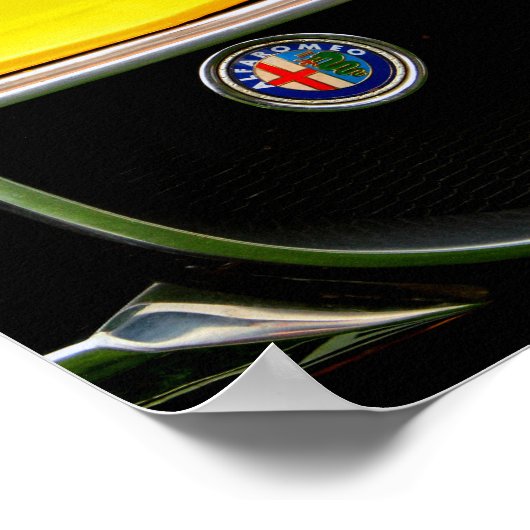 Alfa Romeo Montreal klassieke sportwagen Poster (Hoek)