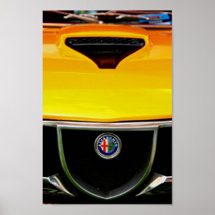 Alfa Romeo Montreal klassieke sportwagen Poster